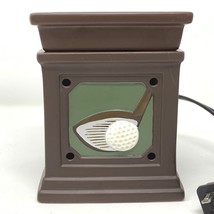 Scentsy Ceramic Wax Warmer Golf Theme DSW-FORE Light Up Works Read - $17.77
