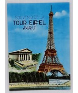 Postcard Souvenir de La Tour Eiffel Paris France Madeleine Europe A4 - $11.95