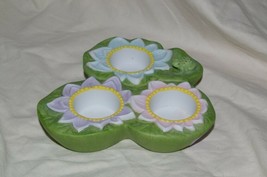 PartyLite Pond Lily Tealight Trio Pad Party Lite - £11.16 GBP