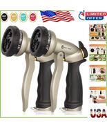 2-Pack Heavy-Duty Metal Garden Hose Nozzle with 7 Spray Patterns - Durab... - $55.93 CAD