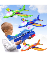 3 Pack Foam Airplane Launcher Toys, 2 Flight Mode Glider Plane,Kids Flyi... - €31,94 EUR