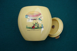 Cheese Honey Jar Art Nouveau Dupuy De Lomes Navigating Balloon 1872 Aviation - £15.98 GBP