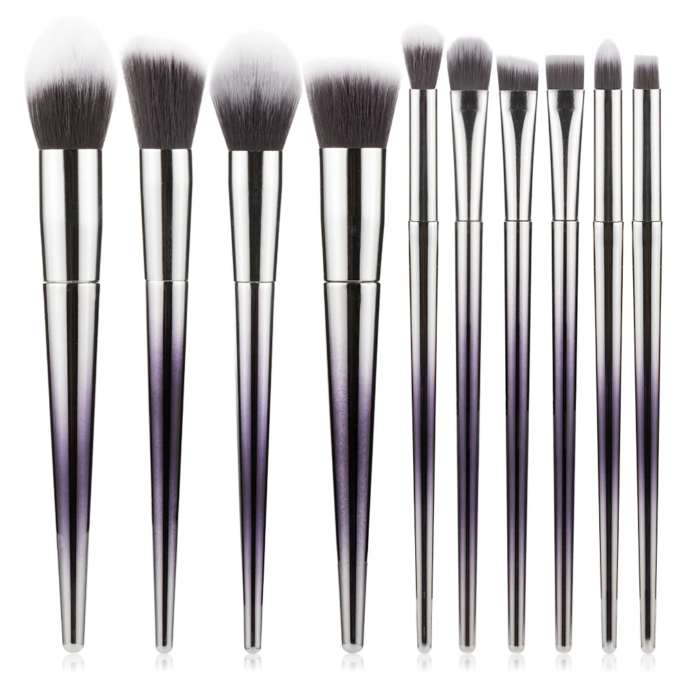 RANCAI Makeup Brushes Set 10pcs High Quality Foundation Powder Blush Eyeshadow S - $34.65