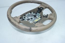 02-08 JAGUAR X TYPE BEIGE LEATHER STEERING WHEEL T3062 image 3