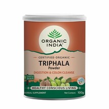 Organic India Triphala Powder 100 Gram Amalaki Bibhitaki Haritaki - $19.98 CAD