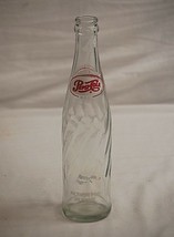 Old Vintage Pepsi Cola Swirl Glass Beverages Soda Pop Bottle 10 fl. oz. - $14.84