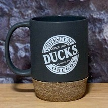 University of Oregon Ducks UofO Gray Ceramic Cup Mug 14oz with Cork Base... - $16.53