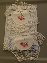 A Pair Of Cross Stitched Doily’s  - £7.78 GBP