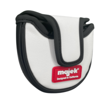 POKER BLACK DIAMOND D-SHAPE MALLET PUTTER HEADCOVER LEATHERETTE HEAD COVER - $14.65