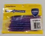 Luck E Strike 4 inch Curtail Worms Electric Blue AT590-06 - $5.93