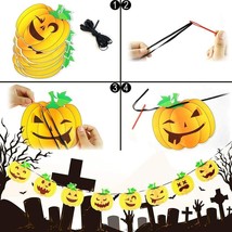 Halloween Banner Set, 7 Set Halloween Paper Garland Supplies Banner Kit ... - £9.19 GBP