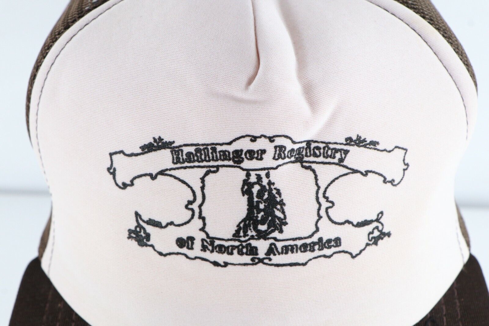 Primary image for Vtg 80s New Era Pro Model Haflinger Registry Horse Equestrian Trucker Hat USA