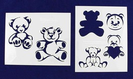 Teddy Bear -2 Piece Stencil Set 14 Mil 8&quot; X 10&quot; Painting /Crafts/ Templates - £20.86 GBP