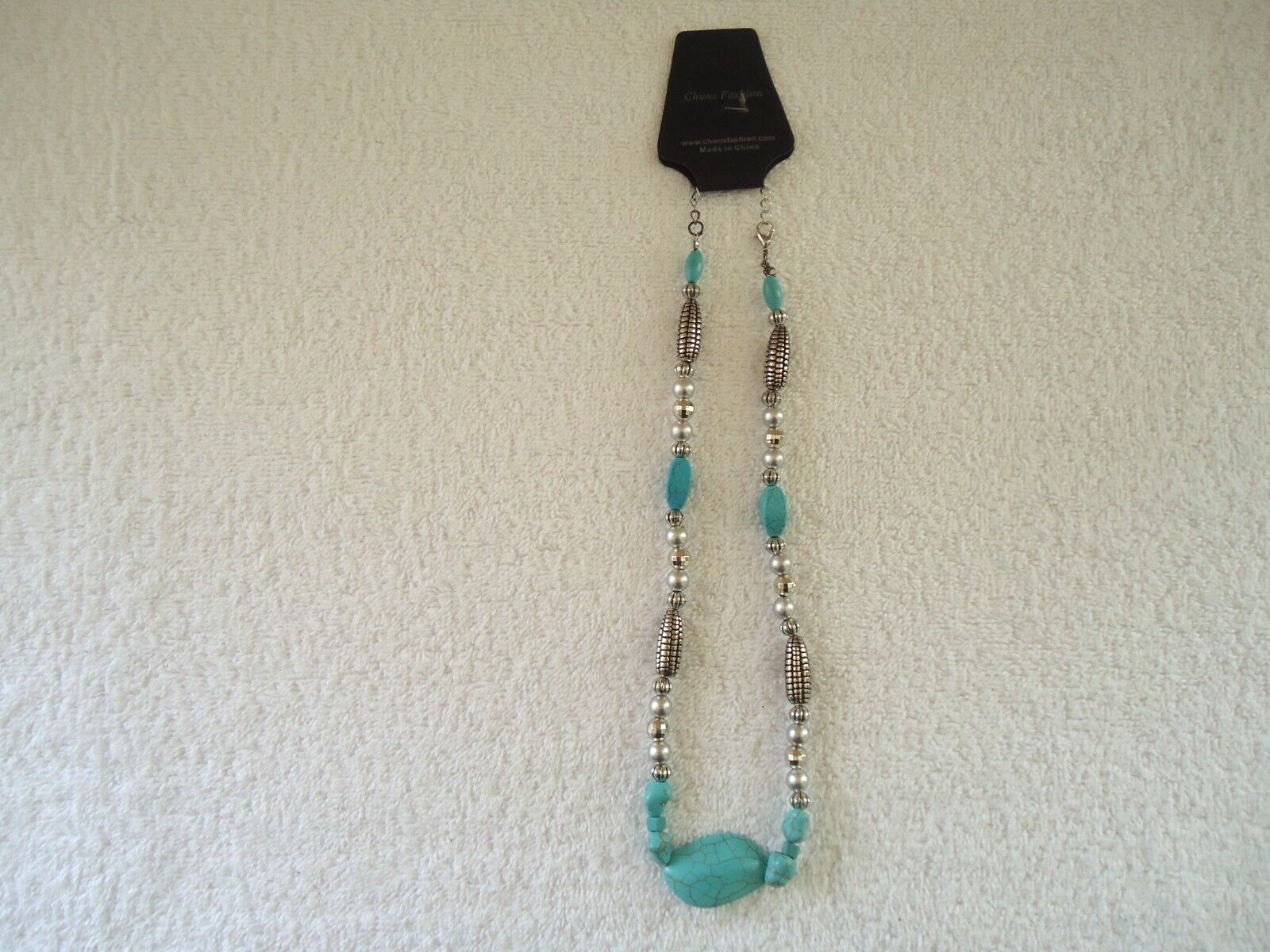 " NWOT " Chuns Fashion Turquoise Necklace " BEAUTFIUL GIFT ITEM " - $14.95