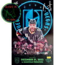 Alec Martinez Vegas Golden Knights 12/31/22 Glow Signed 11x17 Gameday Photo COA - £61.11 GBP