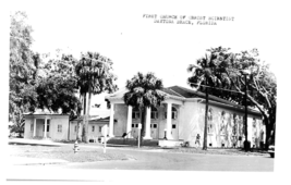 Florida RPPC Postcard First Church of Christ Scientist in Daytona Beach, Florida - £11.62 GBP