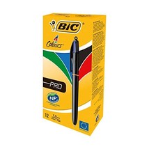 BiC 4 Colour Pro Retractable Ball Pen (Pack of 12)  - $40.00