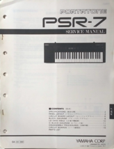 Yamaha Original Service Manual Booklet for PSR-7 Portatone Electronic Keyboard - £17.10 GBP