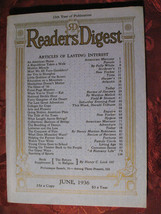 Readers Digest June 1936 John Kobler Mary Ellen Chase Leopold Stokowski Everest - £5.41 GBP