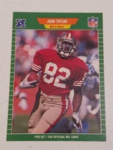 John Taylor San Francisco 49ers 1989 Pro Set Card #384 - £0.78 GBP