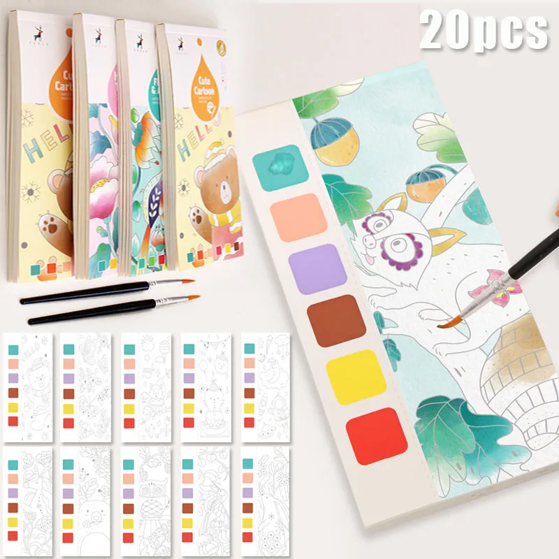 Olor painting book paint with water kids gouache graffiti picture coloring drawing thumb155 crop