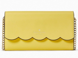 Kate Spade Gemma Yellow Leather Chain Crossbody WLR00552 Yuzu Jam NWT $249Retail - £66.47 GBP