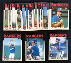 1986 Topps Tiffany Team Set of 28 Texas Rangers Hough McDowell Parrish Glossy  - £19.77 GBP