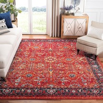 SAFAVIEH Vintage Hamadan Collection Area Rug - 8' x 10', Orange & Navy, Oriental - £261.98 GBP