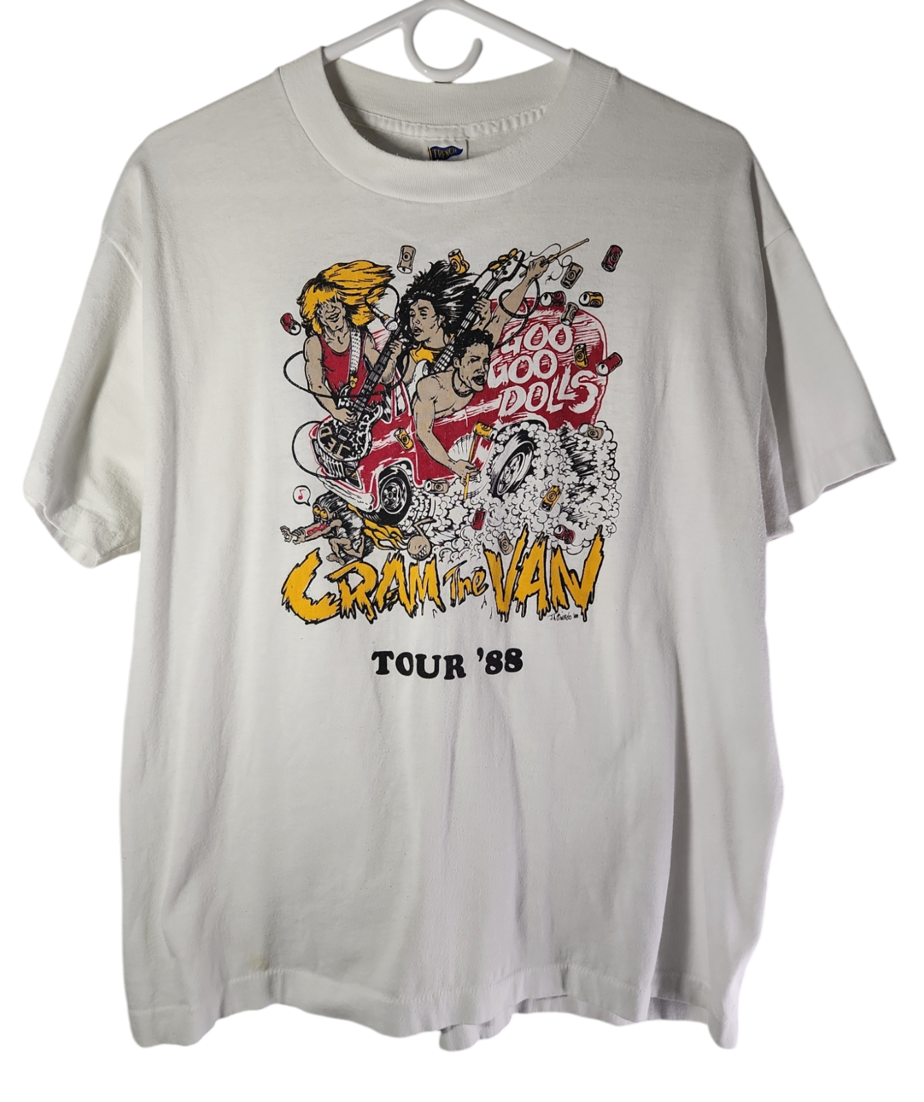 Vintage Goo Goo Dolls Concert T Shirt 1988 Cram The Van Tour fit is Smal... - $643.50