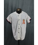 California Angels Jersey (VTG) - Pin Stripe Jersey by Starter - Men&#39;s Me... - $3,282.18 MXN