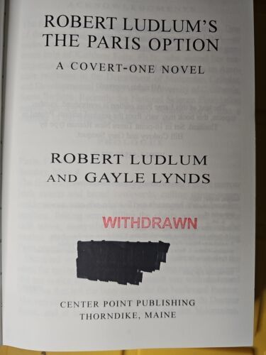 Robert Ludlum Lot Hardcover Prometheus Deception Sigma Protocol Paris Option Item image 5