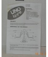 2009 Mattel UNO TIPPO Board Game Replacement Instructions Part Only - $192.39 MXN