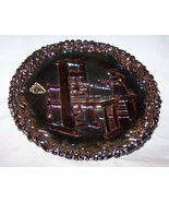 Vintage 1971 Fenton Iridescent Carnival Glass Plate-Colonial America Pri... - $468.00 MXN