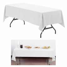 1 White Plastic Tablecover Table Cloth Cover Party Cater Event Tableware... - $18.99