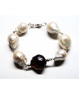 baroque pearl bracelet handcrafted in our shop solid sterling silver mat... - $220.62