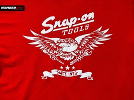 Vintage Snap On Tools Shirt Red White Eagle Short Sleeve Wrench Men Size XL DAD - £31.37 GBP