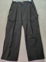 CB Sports Ski Pants Mens XL Black Lined Insulated Flat Front Wide Leg Pocket EUC - £29.59 GBP