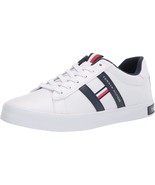 Tommy Hilfiger Men Low Top Lace Up Sneakers Ritmo Size US 12M White Navy... - £37.63 GBP