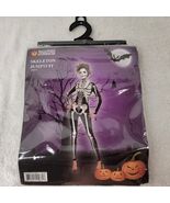ADULT SEXY SKELETON BABE BONES Jumpsuit Catsuit HALLOWEEN COSTUME BLACK NEW - $255.55 MXN