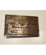 Budweiser Lager Beer Brass Men&#39;s Belt Buckle - £15.01 GBP