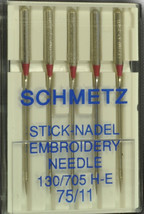 SCHMETZ Sewing Machine Needles Size 11, E-75B - $6.95