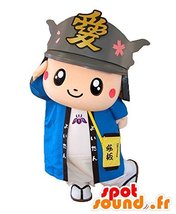 Yoitan Mascot. Mascot Samurai With A Blue Outfit - Japanese Spotsound Mascot - £946.29 GBP