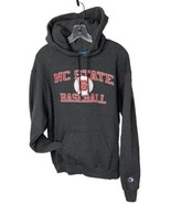 NC State Baseball Hoodie Sweatshirt Champion Eco Fleece Mens M NCSU Wolf... - $28.12