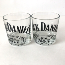 2  Jack Daniels Old No.7 Whiskey Rocks Drink Glasses - Embossed Bottom - £15.68 GBP