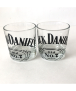 2  Jack Daniels Old No.7 Whiskey Rocks Drink Glasses - Embossed Bottom - €17,18 EUR
