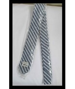 Skinny Tie Madness Blue &amp; White Diagonal Stripe Tie SKM2823 Macgruber&#39;s ... - €10,12 EUR