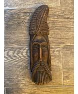 Maschera da parete tribale vintage in legno - $33.36 CAD