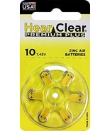 HearClear Hearing Aid Batteries Size 10, PR70 (60 Batteries) - $15.99