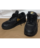 Size 11.5 - Nike Air Max 90 Essential Black Gold - $942.26 MXN