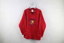 Vintage Y2K 2000 Looney Tunes Womens 22 / 24W Faded Tweety Bird Sweatshirt Red - £38.68 GBP